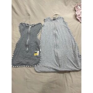 Halo SleepSack Small & Bellin Born Packers Raised Swaddle Bundle Gray 0-6 Months